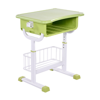 Meubles d'école pour enfants personnalisables, bureau et chaise en plastique réglables, tables et chaises individuelles pour étudiants du secondaire