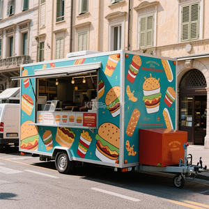 Camion à tacos 2025 avec cuisine complète, chariot de restauration, traiteur, pizza, crème glacée, barbecue, remorque - Product Image 6