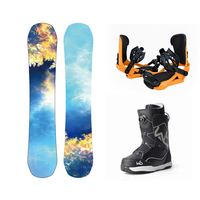 Ensemble de snowboard et de ski rond personnalisé Freestyle avec plaque en TPU, noyau en peuplier et bambou, fibre de verre triaxiale - Modèle PK-K01