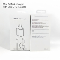 Chargeur rapide USB-C GaN 20W 25W 35W PD 3.0 QC2.0, adaptateur secteur mural, prise UK US EU, kit de chargeur pour iPhone Samsung Xiaomi Oppo