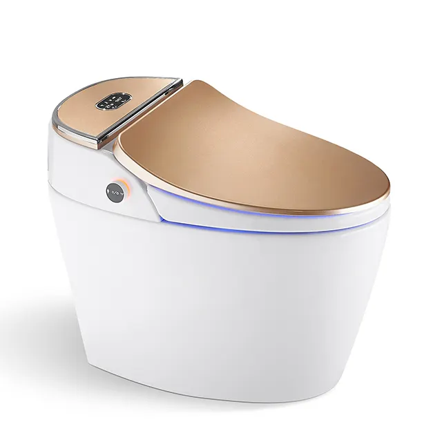 Toilet Cerdas Keramik Modern Toilet Toilet Tanpa Tangki Air Penyiraman Oleh Sensor Makanan
