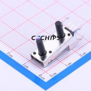 TL53HF160Q Tactile Switch Through hole Component (THT) Switch Single Pole Single Throw Round Button Right Angle Insert 50mA - Product Image 1