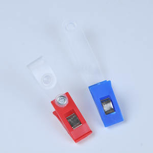 Clip de badge d'identification en plastique coloré, clip de badge de travail, clip de badge d'identification - Product Image 4