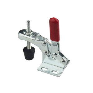 Morsetto a ginocchiera verticale in acciaio al carbonio zincato, altezza di compressione regolabile, forza di serraggio 30 kg, attrezzatura industriale, scatola 135 mm - Product Image 5