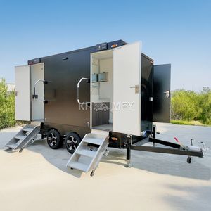 Remorque de toilettes personnalisée 2025, portable en extérieur, pour adultes, toilettes temporaires mobiles avec douche - Product Image 6