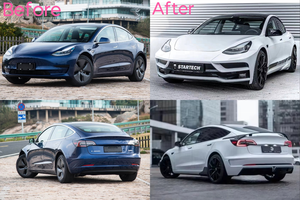 Kit Carrozzeria in ABS Stile StarTec-h per Tesla Model 3, Spoiler Anteriore e Posteriore, Direttamente dalla Fabbrica - Product Image 3