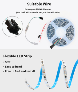Gmjjh005 2 años de garantía Ws2811 tira de luz <span class=keywords><strong>Led</strong></span> Rgb 10Mm Rgbic Ip20 Pixel <span class=keywords><strong>Led</strong></span> Rgb Ws2811 24V 5050 tira <span class=keywords><strong>Led</strong></span> - Product Image 5