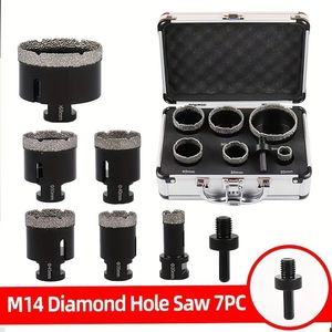 Boîte à outils en aluminium M14, surface métallique brossée carrée, noire, pour le rangement de carreaux de granit et de béton - Product Image 3