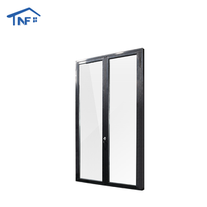 High End Modern ev bi-katlanır dış cam veranda kapısı alüminyum panjur bitmiş yüzey fiberglas ekran ısı yalıtımı - Product Image 4