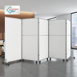 Cloisons de bureau pliantes, écran de confidentialité de bureau, <span class=keywords><strong>séparateur</strong></span> de pièce, écran de séparation avec roulettes, mobilier de bureau contemporain moderne - Product Image 1