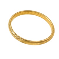 Bracelet tendance en spirale pour femme H2 Jewelry B0001 avec rayures verticales élastiques en quartz pour soirée