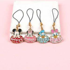Llavero con Diseño de Mickey y <span class=keywords><strong>Minnie</strong></span> Mouse, Accesorios para Teléfono, Colgante Decorativo, Llavero, Regalo Promocional al por Mayor - Product Image 2