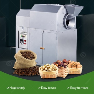 100kg Hr Sésamo Castaño chino Grano-Tostador Pequeña escala Grano de soja Cacahuete Penut Tuerca Tostador Tambor Sabor Máquina - Product Image 2