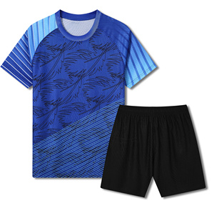 Hoogwaardig voetbal futsal shirtset, hitte-transfer bedrukt, 100% polyester, lichtgewicht, elastische taille, zomer, sneldrogend - Product Image 4