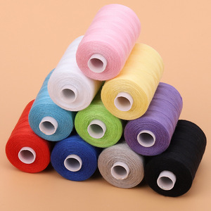 Handmade DIY Polyester Sewing Bag with 402 Thread Black & White for Embroidery Crafts Cross-Stitching & Needlework