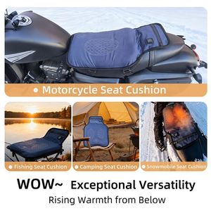 Electric Heated Shock Absorbing Seat <b>Cushion</b> 5V USB Version <b>Waterproof</b> Warm Motorcycle Seat Cover Four Seasons Use - Product Image 5