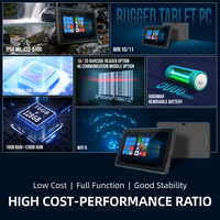 Tablettes robustes d'extérieur OEM W105 WIFI-X10 16+128 Go Win 10 5000 mAh 1920*1200 Batterie haute capacité Octa Core Industrielles avec lecteur de codes-barres