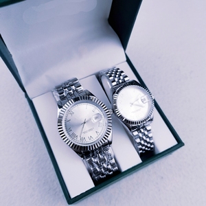 Cặp vợ chồng sang trọng xem thiết chiếu sáng Tay quay số hiển thị hoàn toàn tự động hợp kim trường hợp thân thiện với môi phiên bản giới hạn ODM Hot Bán - Product Image 2