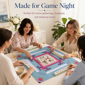Tappetino da gioco in pelle per Mahjong americano, copertura personalizzata stampata per tavolo da Mahjong, superficie di gioco per Mahjong - Product Image 6