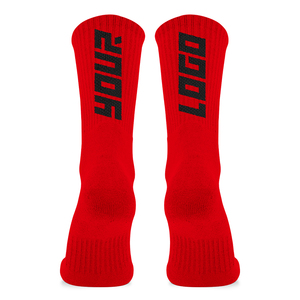 Kaus kaki basket bagian bawah <span class=keywords><strong>Terry</strong></span> untuk pria, bantal katun kru warna polos, kaus kaki basket Logo huruf kustom untuk pria - Product Image 3