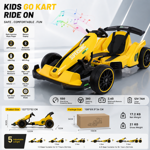 Autos de Carreras de Alta Velocidad para Niños, Go Karts Eléctricos de 12v con Batería, Autos de Karting en Venta - Product Image 4