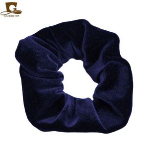 Élastique à cheveux multifonctionnel en velours doux de haute qualité, 100 % polyester, 11 cm de circonférence, couleur unie, pour usage quotidien et décontracté - Product Image 5