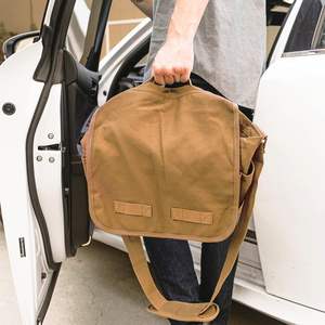 Bolso de mensajero clásico de alta calidad, bolso de hombro de lona retro, multiusos para adultos y estudiantes - Product Image 2