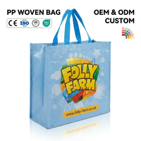 Sac fourre-tout personnalisé en PP tissé couleur unie de qualité supérieure - Réutilisable, durable, spacieux, écologique, tailles personnalisables, poignées épaule/main