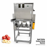 Machine à éplucher, dénoyaouter et trancher les pommes et les poires à haute efficacité, avec option de découpe en demi-rondelles, 220V/380V 600W, pour la mise en conserve et le traitement des fruits