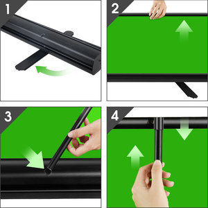 Toile de fond photo chromakey vert pur 1,5x2m en tissu polyester pour studio, jeux et séances photo - Product Image 4