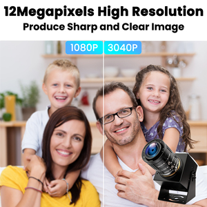 12 Megapiksel USB Kamera Yüksek Hızlı 120fps 2MP Web Kamerası Golf Swing 4K Kamera, 3.6-10mm Zoom Lensli Lightburn PC Kamerası - Product Image 2