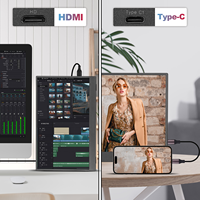 Monitor Portabel Layar Sentuh IPS 15,6 Inci 60Hz 144Hz Murah Grosir Pabrik 2027, Ekstensi Layar PC LCD Gaming untuk Laptop PC