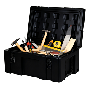 Caja de Herramientas de Plástico LLDPE Resistente de <span class=keywords><strong>70L</strong></span> con Personalización OEM/ODM, Clasificación IP65 para Camping y Pesca - Product Image 1