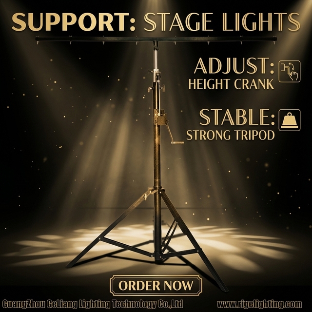 Professional Portable DJ Lights System Party Bar LED Disco Gear with Stand Multifunctional Light