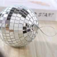Boules de Décoration Professionnelles Multi-Tailles pour Fêtes de Noël, Grande Boule Miroir Disco en Verre Écologique 20-40cm