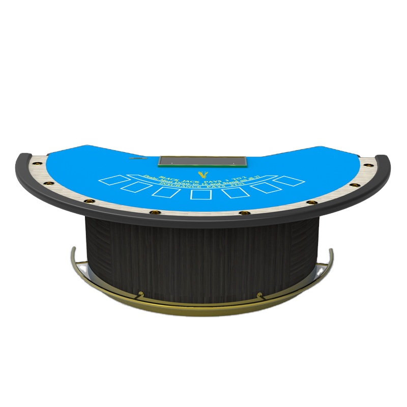 Деревянный покерный стол для казино YH оптом, набор покерных столов Delux Blackjack