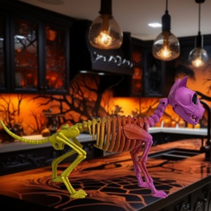 Squelette d'animal effrayant, décoration de jardin pour maison hantée, squelette d'Halloween grandeur nature personnalisé, accessoires animés pour fête de festival - Product Image 2