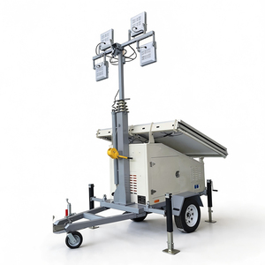IP65 <b>Solar</b> Portable Mobile <b>Light</b> Tower 60000lm LED Lighting Trailer with Off Grid <b>Solar</b> Energy <b>System</b> - Product Image 3