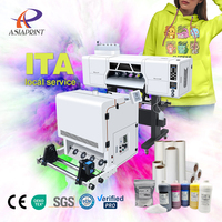 Nouvelle encre blanche dtf violet blanc avec double buses et ensemble de machine à secouer machine à secouer la poudre verticale