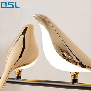 Lámpara Colgante Moderna y Creativa con 6 Luces <span class=keywords><strong>LED</strong></span> en Forma de Pájaro, Estilo Nórdico, Redonda, Giratoria, para Decoración del Hogar - Product Image 2