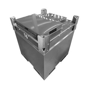 Réservoir à huile portable hors sol Sumac de 552 gallons (1000 litres) en acier métallique à double paroi, réservoir de carburant diesel et essence en forme de cube IBC avec kit de pompe - Product Image 6