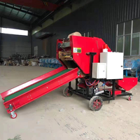Machine d'emballage automatique électrique de balles rondes, ensileuse avec moteur PLC, 220V 380V
