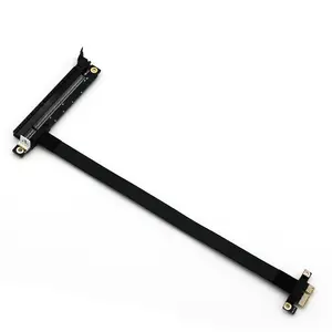 PCI-E 16X to 1X graphics card extension cable high-speed adapter with 4-pin power input