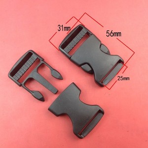 Black Plastic Buckle 20mm Snap Fastener Detachable Clasp For <b>Bag</b> <b>Accessories</b> Model 0030 - Product Image 2
