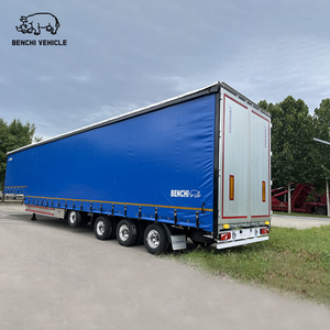 Semirremolque lateral de cortina de 45/53ft con puerta lateral de cortina, cortinas <span class=keywords><strong>Tautliner</strong></span> abiertas, Material de acero a la venta - Product Image 5