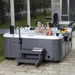 5人豪华巴尔博亚系统美国丙烯酸热水浴缸室外游泳水疗/带电视/热水浴缸的派对浴缸