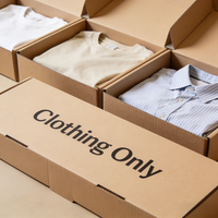 Caja de Embalaje Ecológica para Camisetas, Ropa y Prendas de Vestir, Caja de Regalo Premium Personalizada con Marca