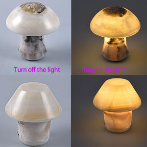 Meilleures ventes, tendance, marbre naturel, onyx moderne, jade pour lampe de table de salon, pierre naturelle, éclairage LED pour la décoration intérieure, accent - Product Image 3