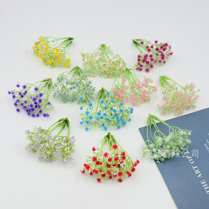 Dongchen Crafts - Cabeza de Flor Artificial de Baby's Breath, Accesorio para Fotografía de Bodas, Tocado Nupcial, Decoración del Hogar - Product Image 4