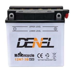 Mejor FÁBRICA DE China OEM DENEL motor de <span class=keywords><strong>moto</strong></span> 125cc batería de la motocicleta 12V 7Ah 12N7-3B batería de la motocicleta - Product Image 3